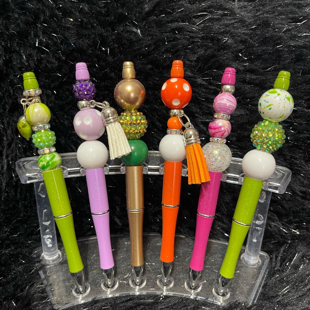 Colorful Beaded Pen Set